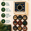 Christmas Musical Fridge Magnet Light-Up Rotating NFC Record Player Set
