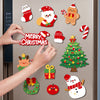 Creative Paper Christmas Tree Magnetic Refrigerator Stickers Holiday Decoration