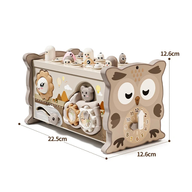 Montessori Owl Activity Cube
