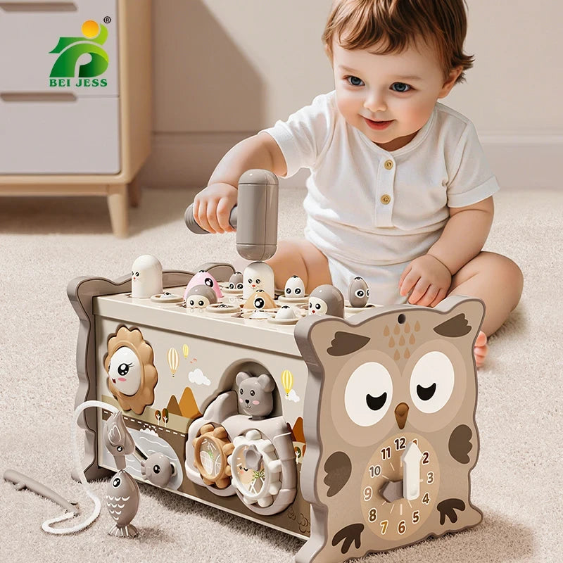 Montessori Owl Activity Cube