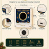 Christmas Musical Fridge Magnet Light-Up Rotating NFC Record Player Set