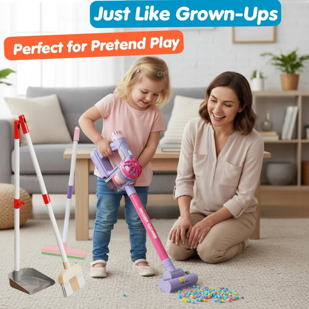 Kids Simulation Vacuum Cleaning Toy Set