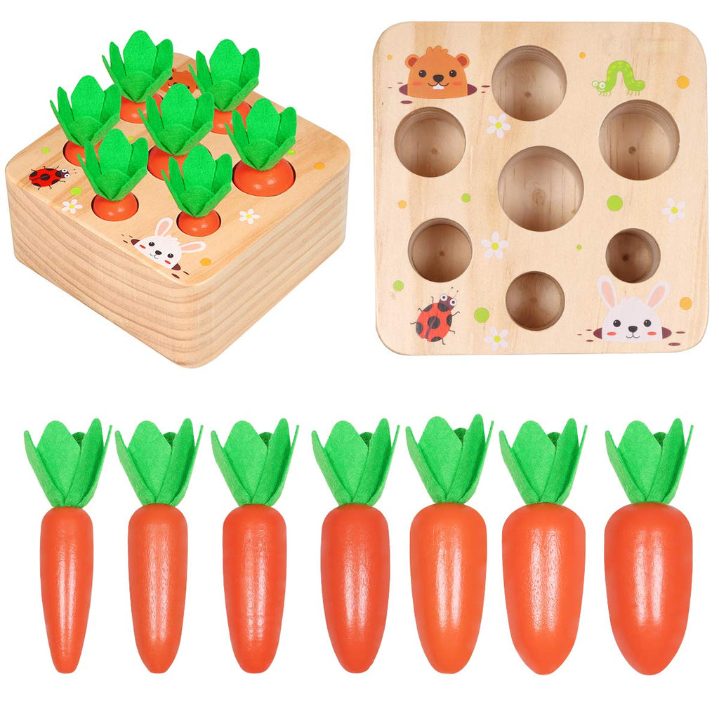 Carrot Harvest Montessori Toy for Hands On Learning and Fine Motor Fun