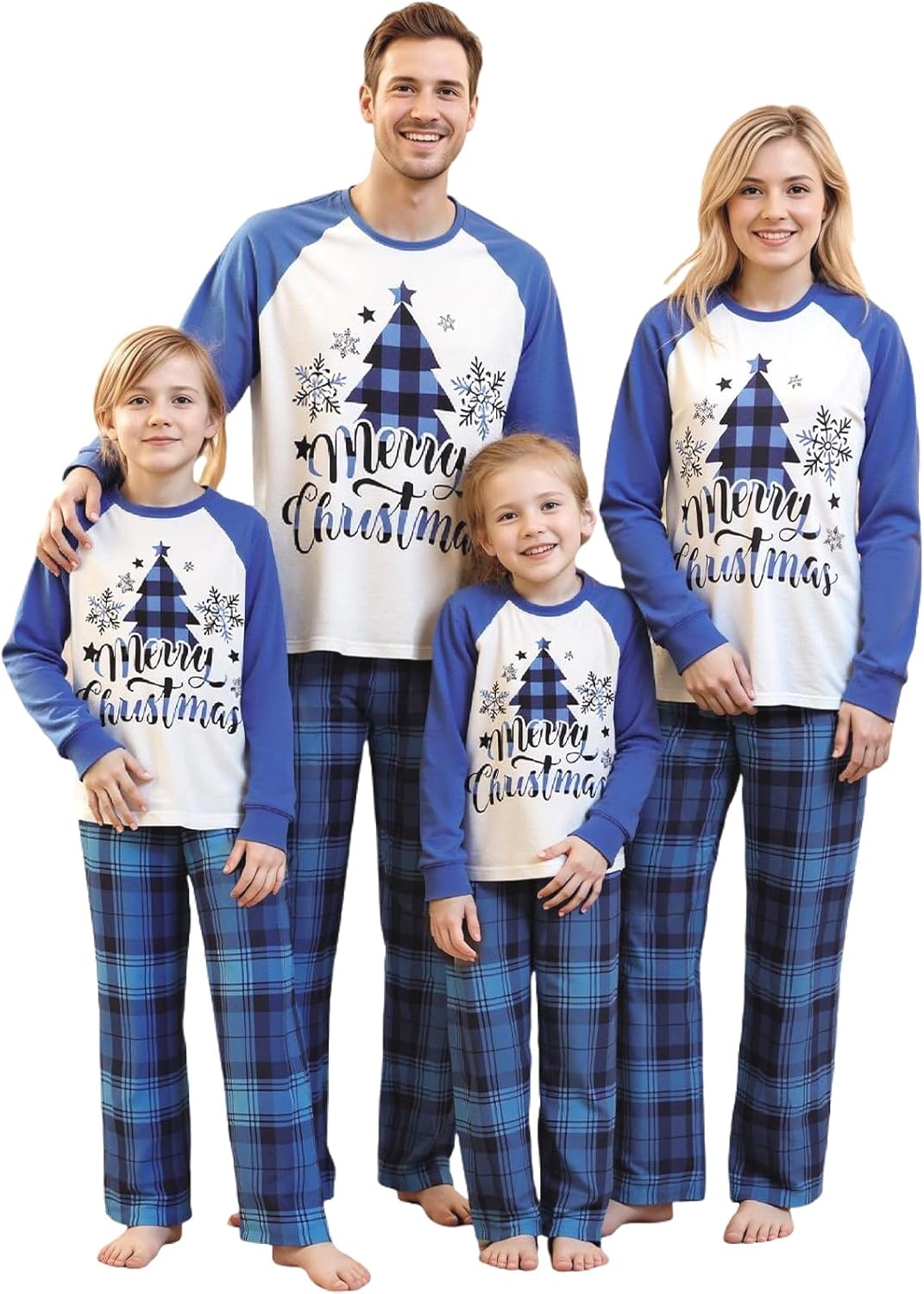 VS&LLWQ Family Christmas Pjs Matching Sets Christmas Pajamas for Family Christmas Elf Pjs Holiday Xmas Jammies Set