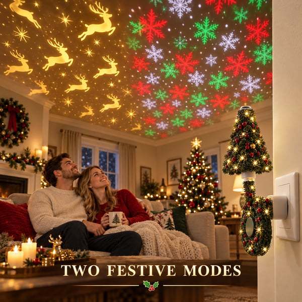 Christmas Tree Projection Plug-in Night Light