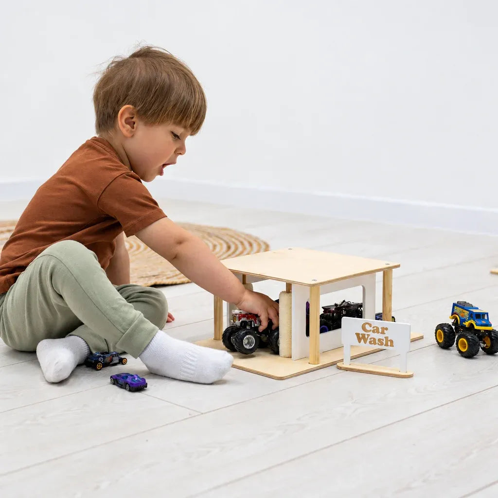Wooden Car Wash Toy
