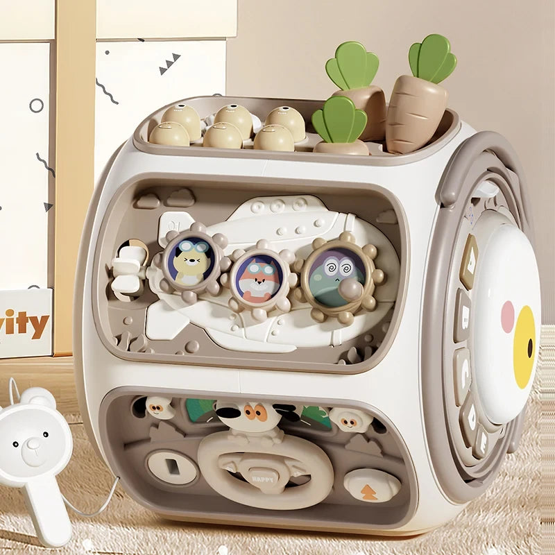 Montessori Owl Activity Cube