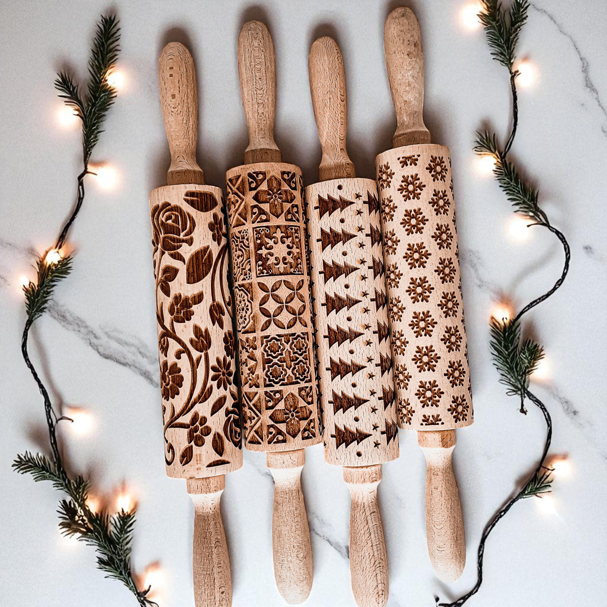 Christmas Rolling Pin Set | 10 Styles
