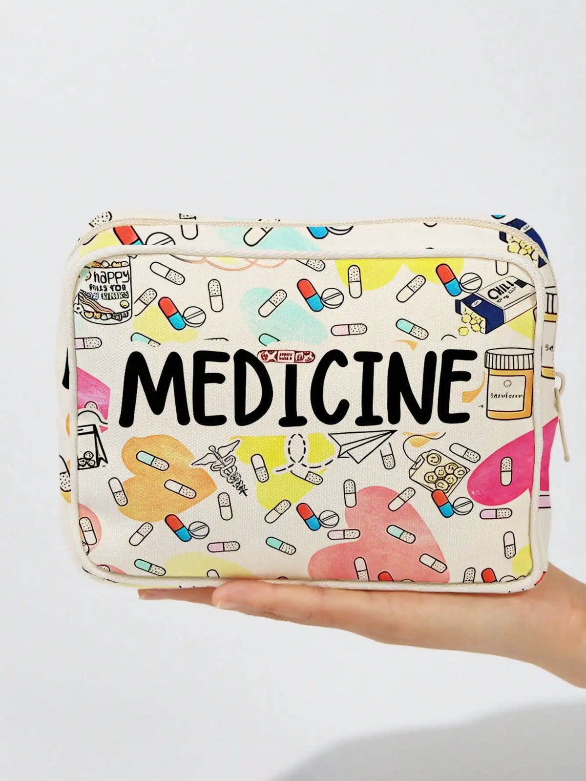 1PC Large Capacity Medicine Bag Travel Portable Medical Bag Home Medicine Storage Bag Set Portable Outdoor First Aid Kit