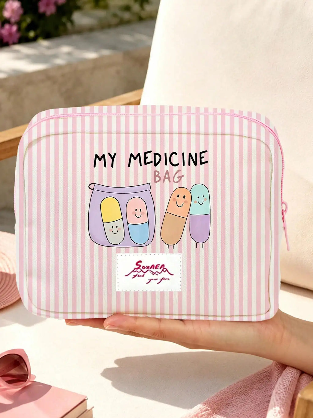 1PC Large Capacity Medicine Bag Travel Portable Medical Bag Home Medicine Storage Bag Set Portable Outdoor First Aid Kit