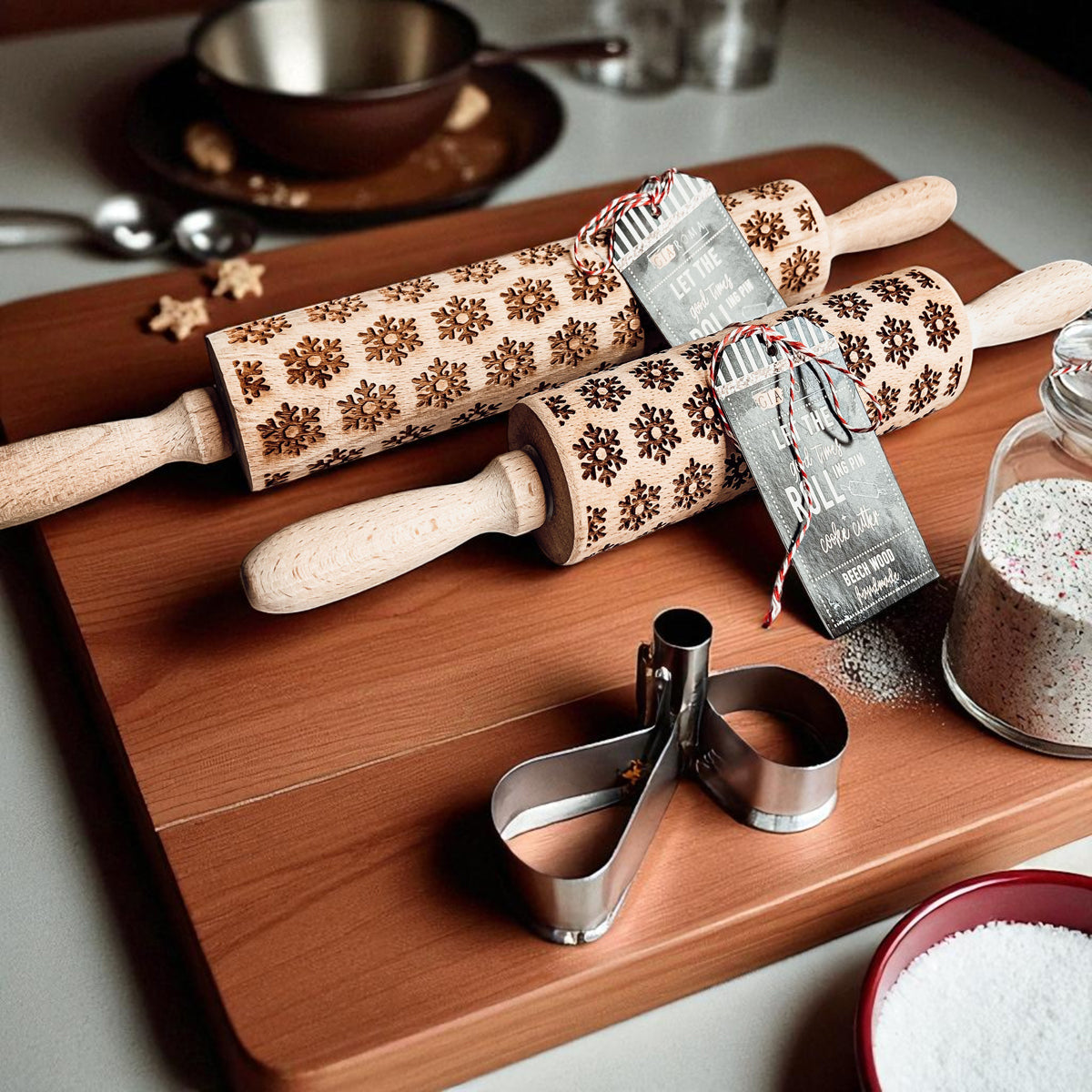 Christmas Rolling Pin Set | 10 Styles